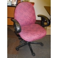 Burgundy Pattern Cloth Task Office Chair Gas Lift Burgundy Pattern Cloth Task Office Chair Gas Lift